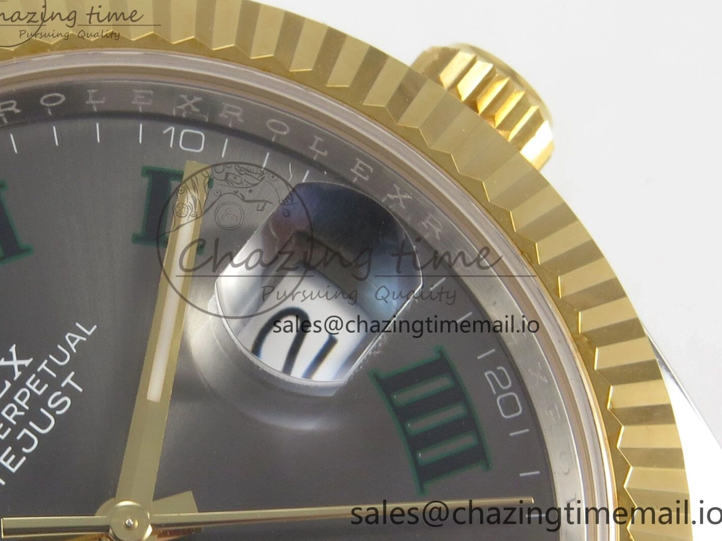 SS Edition Best Roman 1:1 DateJust Jubilee Bracelet Dial Gray 126333 (Weighted) 41 SH3235 ARF on YG 1228